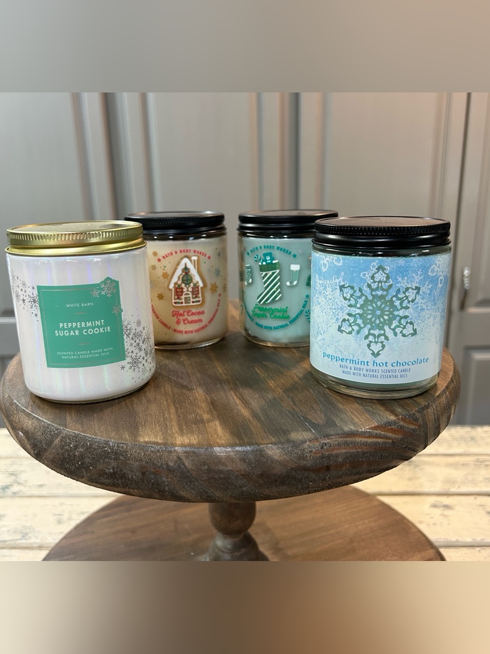 Pick 2 - NWOT Holiday Scented Candles 7oz. 3- Bath & Body, 1 White Barn